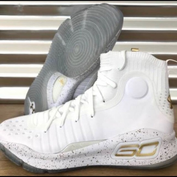 Under Armour Other - Under Armour Curry 4 White and Gold Under Armour Other - Under Armour Curry 4 White and Gold